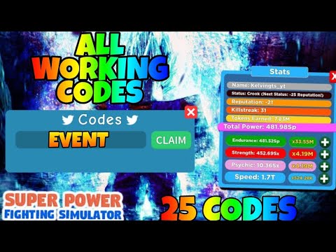 Code In Superpower Fighting Simulator Mejoress