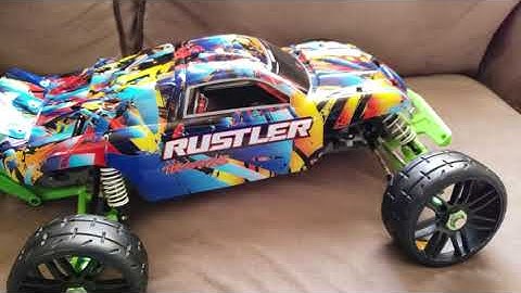 My traxxas bandit converted to rustler.
