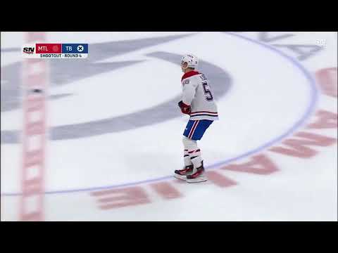 Andrei Vasilevskiy's big shootout save on Ylonen's attempt vs Canadiens (2 mar 2024)
