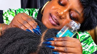 ASMR satisfying vitamin e capsule ear oiling massage, whispered braid scratching COMPILATION