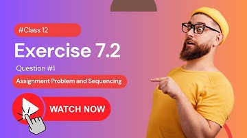 Assignment Problem and Sequencing - Maharashtra HSC Board - Class 12 - Commerce -  Ex 7.2 - Qs. 1