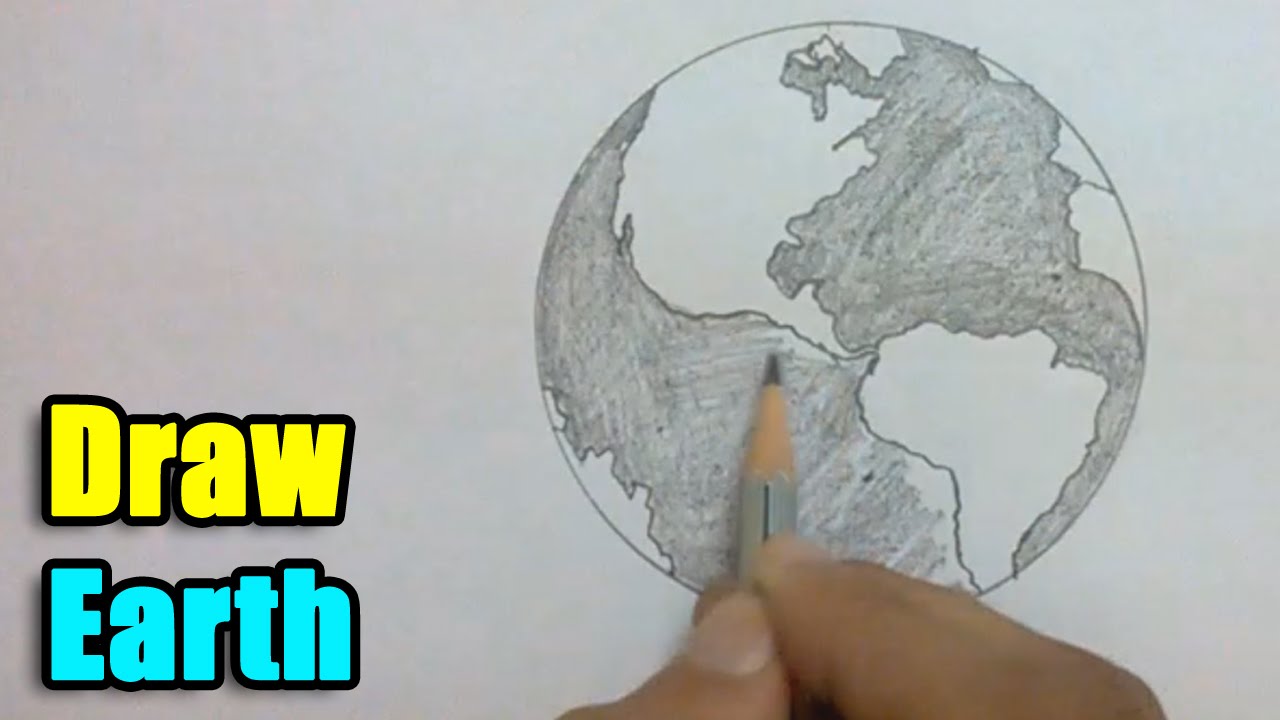 How To Draw Earth - Youtube