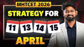 STRATEGY FOR SHIFT 11,13,14 APRIL For MHTCET 2026 by Ankush Sir | GanitAnk #mhtcet2026