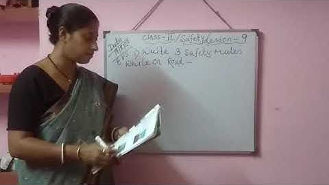 Class-2B||EVS||Lesson-9||Safety||Inside Questions•19.08.2020