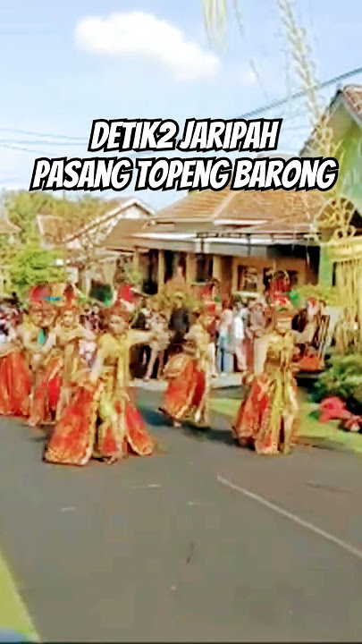 Detik detik Jaripah Pakai Topeng Barong #iderbumi #keseniandanbudayadaerahterbaru #viral #barongan