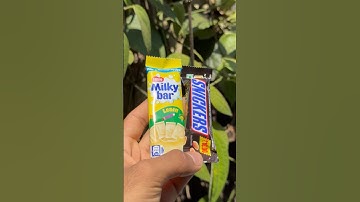 Milky bar VS SNICKERS which one is best #viral #trending #youtubeshorts #shorts #m4tech#sufailsvibes
