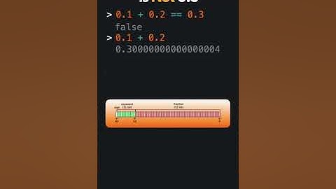 Why 0.1 + 0.2 is not 0.3? |  Floating point errors #shorts