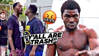 "You Ain't NOTHIN Lil BOY! IDGAF About You!" Trash Talkers Lose Their MINDS | 5v5 Basketball
