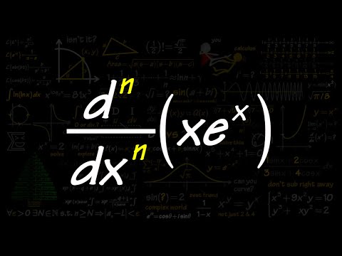 Q1 B Nth Derivative Of X E X Youtube