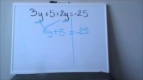 Combine like terms to solve