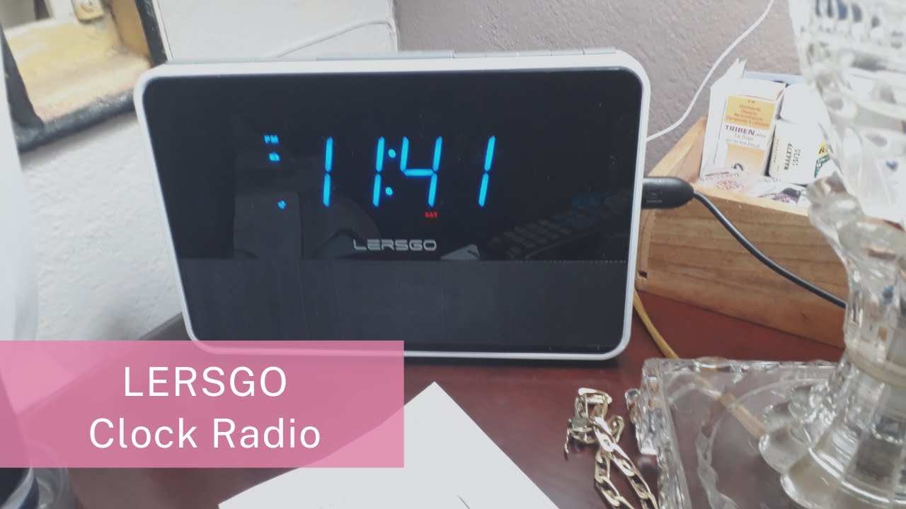 LERSGO Clock Radio Review Alarm Clock for Bedroom with USB Charging