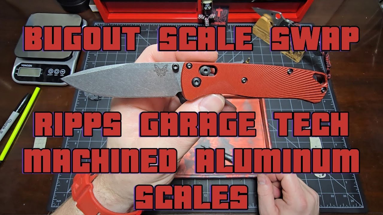 Benchmade Bugout - замена весов на фрезерованные алюминиевые весы @rippsgaragetech9025!! Большой ...