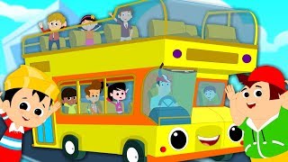 wheels on the bus nursery rhymes kids songs baby rhyme