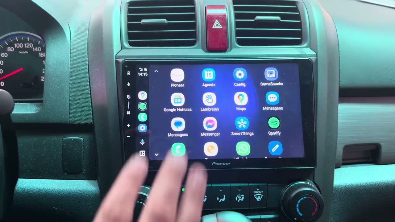 Honda CRV 2010 - central Pioneer 9” com Apple CarPlay e Android Auto + TV Full HD - ArtsomAuto