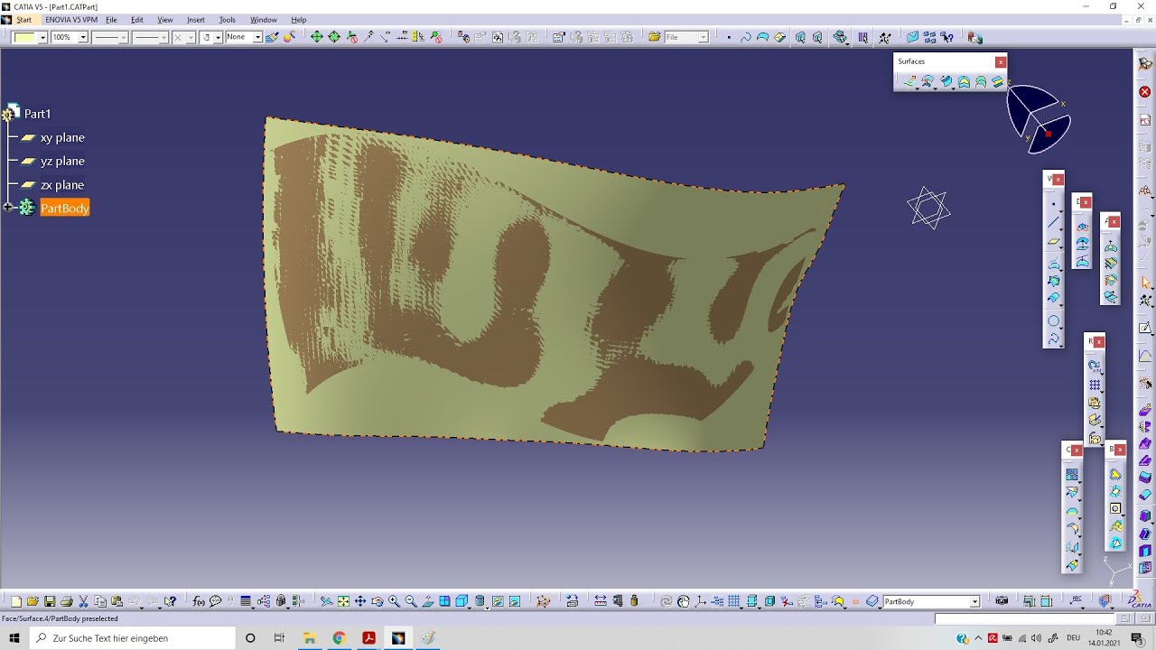 Catia v5 084: Reverse Engineering (introduzione) - YouTube