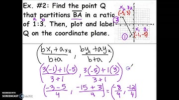 Partitioning Line Segments (Given Ratio)