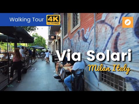 Via Solari Milan Italy | Video Walks 4K