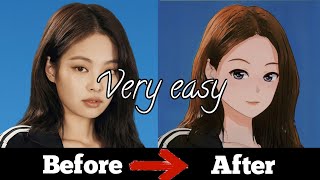 HOW TO CHANGE NORMAL PICTURES into ANIME VERSION | ANIME EDIT TUTORIAL STEP BY STEP!!! screenshot 4