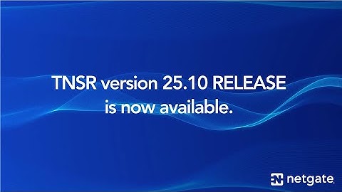 TNSR 25.10 Release Video