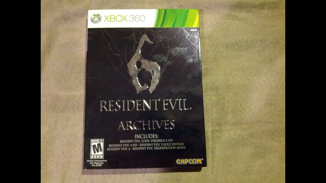 Resident Evil 6: Archives Edition Unboxing! (Xbox 360) & Thanks xiZeroVirus! - YouTube