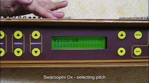 Radel Swaroopini Dx digital swarmandal-Part 2-pitch & other settings