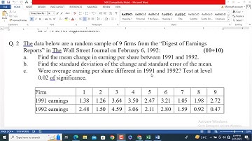 1430 Assignment No 2 solution 2022 -Q 2-Autumn 2022-AIOU-Business statistics