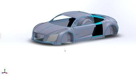 Surface model of AUDI R8 - Speed Modeling