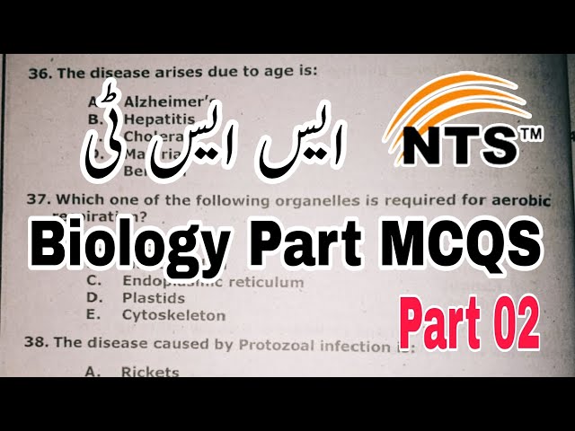 SST Sindh BPS 16 | SCHOOL EDUCATION & LITERACY DEPARTMENT | GENERAL SCIENCE | Part 02 | Biology | class=