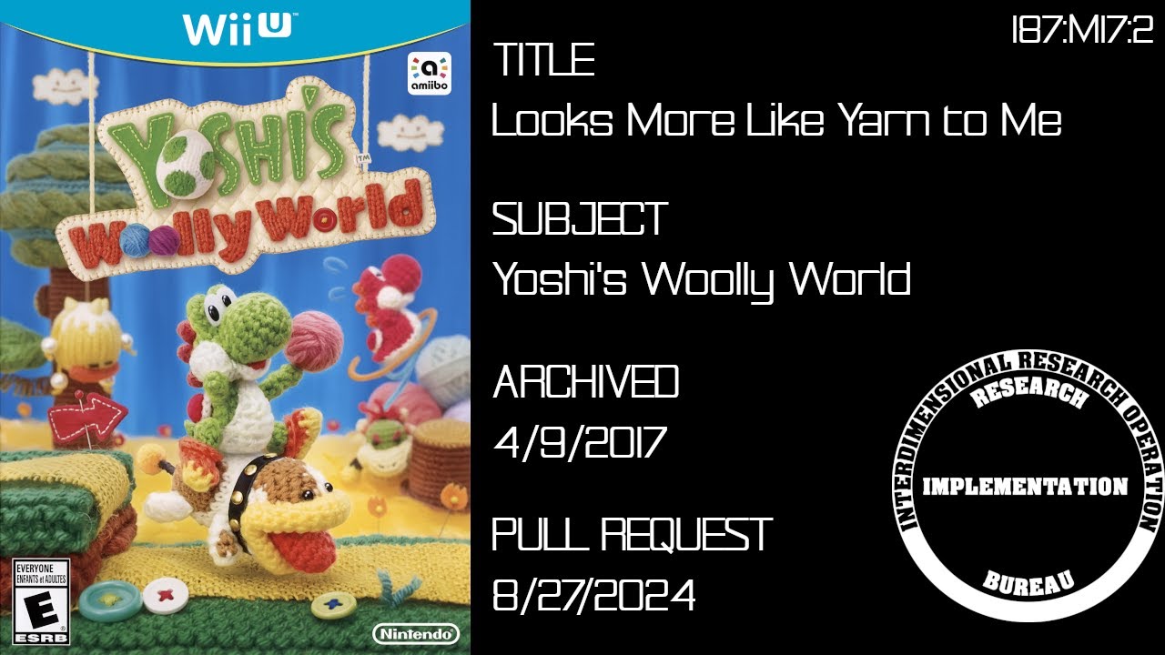 Looks More Like Yarn to Me: Yoshi's Woolly World | Aybeesee123