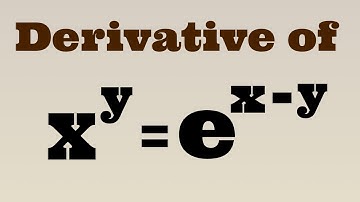 Derivative of x^y = e^(x-y) | logarithmic Differentiation #derivatives #jonahemmanuel #calculus