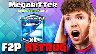 Thumbnail for 😱🤯ICH BETRÜGE im F2P + PASS PROJEKT?! (Megaritter auf 2000 Trophäen) | Clash Royale Deutsch