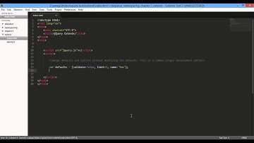 jQuery  extend, defaults, options and plugin concept 720p