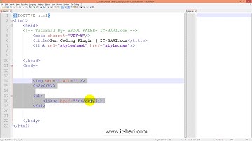 82  Zen Coding Plugin   IT Bari com   Web Design Bangla Video Tutorial