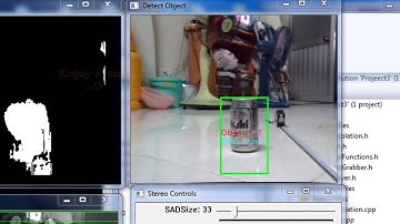 Detect object and compute distance from depth map
