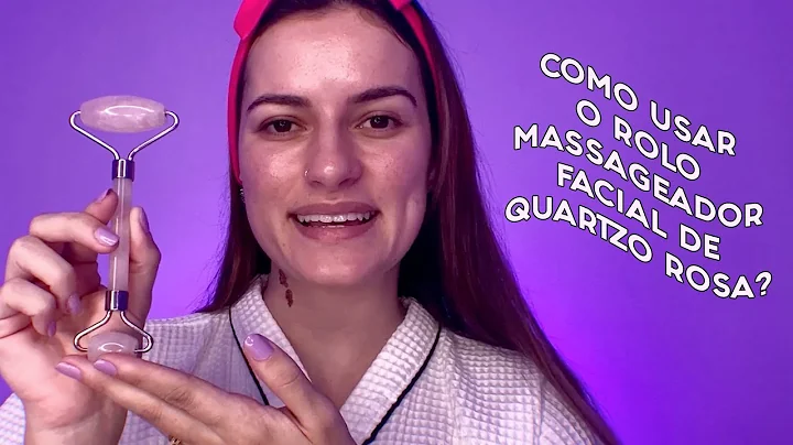 Como usar o Rolo Massageador Facial de Quartzo Rosa?