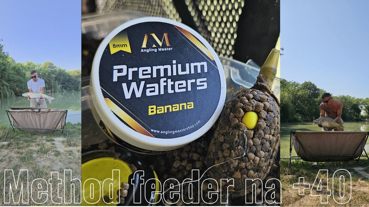 Method feeder na +40°, pecanje sarana i amura na jezeru Pivnice 13.7.2024