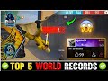 TOP 5 WORLD RECORD IN FREE FIRE⚡⚡- HIGHEST KILLS, DAMAGE AND MANY MORE | Part 10