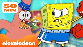 SpongeBob | De grootste ruzies tussen SpongeBob en Patrick! | 45 minuten | Nickelodeon Nederlands