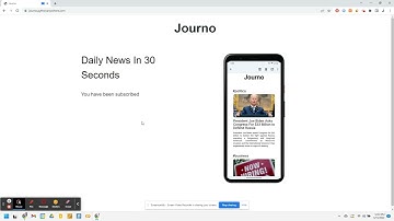 Journo MVP Demo Video