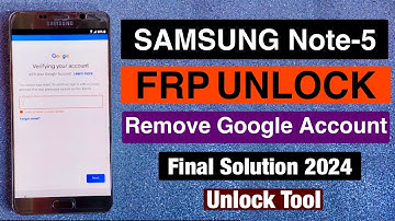 Samsung Note 5 FRP Unlock !! Remove Google Account - Latest 2024