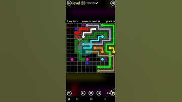 How To Solve Flow Free Bridges 13x13 Mania Pack Level 23 Board Walk Through Solution Walkthrough