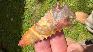 Flint Knapping Horse Creek chert. Pt. 1
