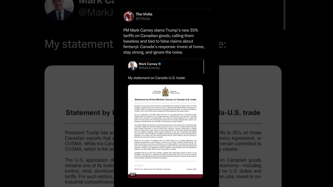 Mark Carney Responds To Trump S Trade War