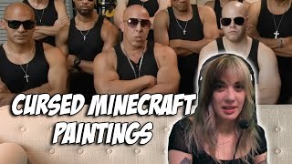 Gee and Simon discover cursed Minecraft paintings