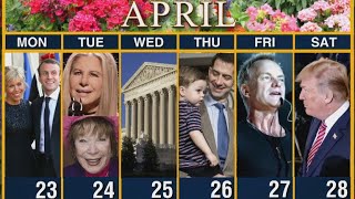 Calendar: Week of April 23