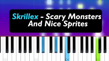 Skrillex - Scary Monsters And Nice Sprites (Piano Tutorial)