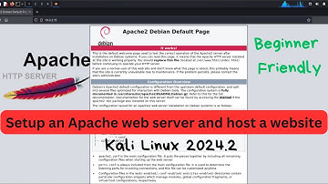 How to install an Apache web server on Kali Linux and host a website