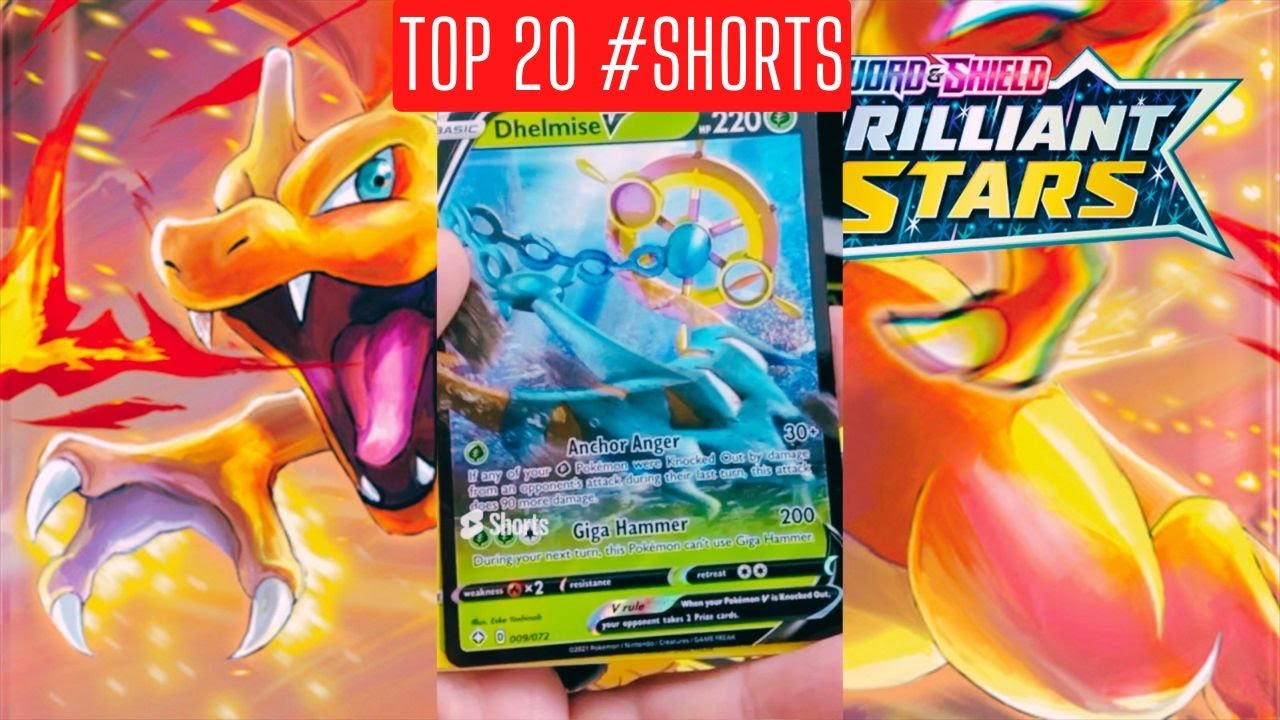 Top 20 Pokemon TCG Booster Pack Opening Shorts | Brilliant Stars ...