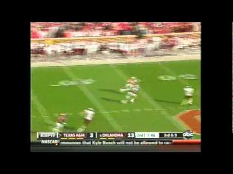 The Oklahoma Sooners send the Texas A&M Aggies off to the SEC with an old fashioned rear-end kicking. *(from Nov. 5, 2011) Video from ABC, audio from KRXO 107.7 radio in OKC with Toby Rowland play by play.