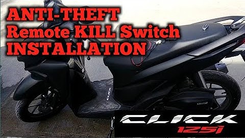 REMOTE KILL SWITCH Installation | Honda Click 125 | Anti-Theft